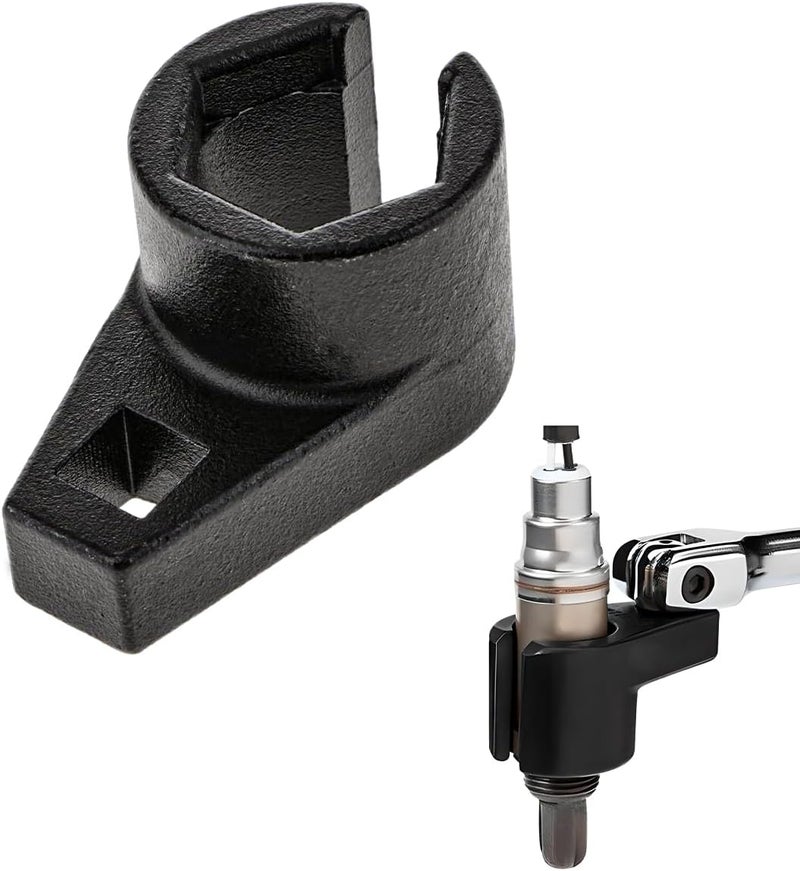 Wevdn Oxygen Sensor Socket, 3/8-Inch Drive by 7/8-Inch 22mm, Offset 6-Point, Automotive Oxygen Sensor Remover Tool - Image 1